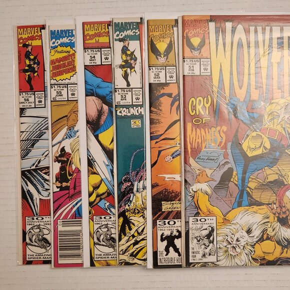Wolverine #51-56  (1992) Marvel Comics, Vol. 2 - Comic Lot, NM - Picture 2 of 14